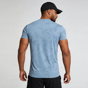 Camiseta Deportiva de Gran Tamaño de Secado Rápido con Estampado, Ropa Deportiva <span class=keywords><strong>para</strong></span> Hombre, Cuello Redondo, Camiseta Deportiva de Manga Corta <span class=keywords><strong>para</strong></span> Hombre - Product Image 2