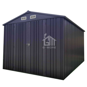 Caseta de Jardín Moderna de Acero Galvanizado con Puerta Doble Abatible - Caseta de Almacenamiento Exterior Fácil de Montar 345X251X213CM / 11.3X8.2X7FT - Product Image 1