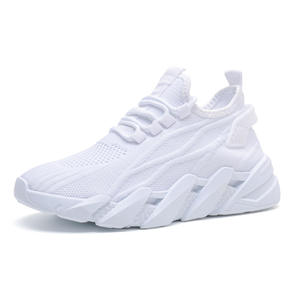 여성용 니트 메쉬 스니커즈, 봄 & 여름 부드러운 밑창 통기성 프린트 레저 신발 - Product Image 6