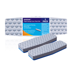 Tampons de nettoyage en éponge mélamine Nano Magic Eraser remplaçables pour sols durs, carrelages, marbre et baignoires - Product Image 1