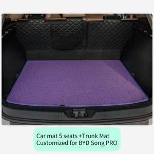 Anjuny, alfombrillas antideslizantes impermeables de alta calidad de lujo para <span class=keywords><strong>maletero</strong></span> de coche, juego completo de 15mm de espesor, 5 uds. Para Sylphy Santa Fe, ajuste Universal - Product Image 3