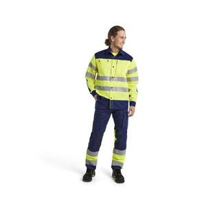 BLAKLADER - 155118118933C44 Pantalon haute visibilité Stretch Bleu marine/jaune-EAN 7330509538197 HI-VIS WORKWEAR - Product Image 3