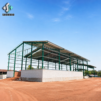 Bâtiment préfabriqué en acier pour entrepôt industriel, atelier de stockage, construction de hangar métallique préfabriqué à faible coût et facile à assembler