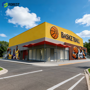 Modern <b>Metal</b> Structure Basketball Arena Workshop Building Industrialized Sports Complex Construction Service - Product Image 1