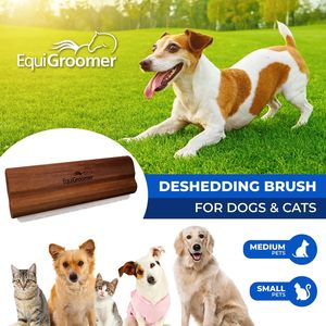 Brosse de toilettage de luxe oblongue personnalisable avec logo pour chiens et chats – Améliore la santé du pelage et élimine les poils et poils morts - Product Image 2