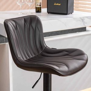Chaise de <span class=keywords><strong>bar</strong></span> noire à hauteur de comptoir facile à assembler Tabourets de <span class=keywords><strong>bar</strong></span> en métal de <span class=keywords><strong>24</strong></span> pouces Tabouret de comptoir pivotant réglable avec dossier pour la cuisine