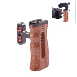 Spedizione veloce con impugnatura universale in legno con impugnatura laterale Puluz con scarpa fredda per gabbia fotocamera Dslr - Product Image 1