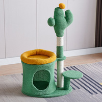 Vente flash, plusieurs tailles et couleurs, fournitures pour animaux de compagnie, arbre à chat de style palmier en coco, griffoir en sisal naturel, poteau d'escalade