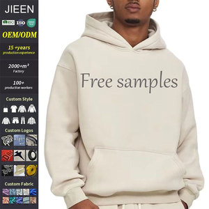 Pull à Capuche Oversize en Molleton Épais 100% Coton Haute Qualité pour Homme, Personnalisable avec Logo, Style Streetwear - Product Image 1