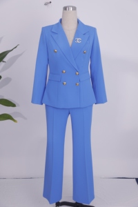 Nuevos Diseños de Trajes de Negocios para Mujer Talla Grande, Conjunto de Dos Piezas, Trajes de Pantalón para Oficina para Damas - Product Image 2
