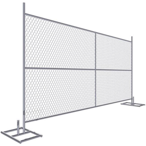 Clôture temporaire robuste de 6 pieds x 10 pieds avec base, installation facile pour le marché américain - Product Image 1