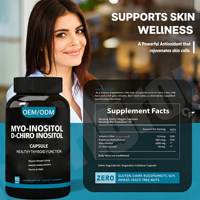 Capsules d'Inositol Végétal, Chiro-Inositol, Myo-Inositol, D-Chiro-Inositol pour l'Équilibre Hormonal et le Bien-être Ovarien – OEM ODM