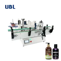 UBL Stiker Manual Aplikator Label Pabrik, Toples Kecil Kaleng Air Persegi Botol Bulat Mesin Label Semi Otomatis