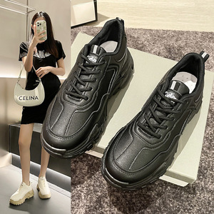Nuevas Zapatillas Deportivas de Mujer para Primavera y Otoño, con Cordones, Suela Gruesa, Transpirables, Estilo Casual - Product Image 3