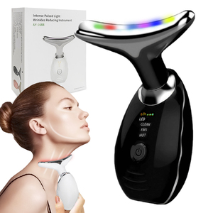 เครื่องนวดคอ 7 สี ยี่ห้อ 0728 รุ่น Private Label ความจุแบตเตอรี่ 500mah ชาร์จซ้ำได้ ใช้ยกกระชับใบหน้า นวดเนื้อเยื่อชั้นลึก - Product Image 1