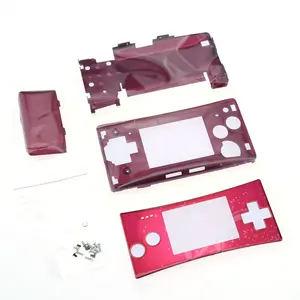 เคสหุ้มโลหะสีเงินสีทองสีดำสีแดงสีน้ำเงิน4 in 1สำหรับ <span class=keywords><strong>gameboy</strong></span> <span class=keywords><strong>Micro</strong></span> สำหรับส่วนซ่อมเคส GBM - Product Image 4