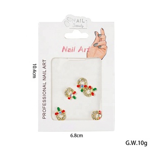 Paso Sico Noël Nail Art Designs Neige Arbre Alliage Nail Art Charmes 3D <span class=keywords><strong>Manucure</strong></span> Fournitures pour Festival Décoration DIY En Gros - Product Image 6