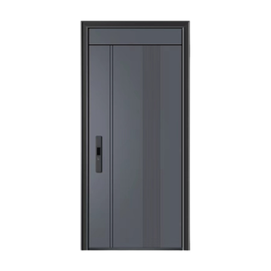 Hecho en China, puerta giratoria exterior de acero para terraza de bajo precio moderna con diseño de rejilla, puerta de entrada segura - Product Image 4