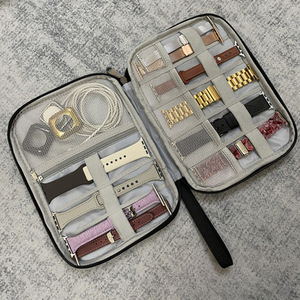 Vente en gros sacs de <span class=keywords><strong>rangement</strong></span> pour bracelets de montres organisateurs électroniques polyvalents de voyage portables bracelets de montre en nylon pochette pour pomme - Product Image 5