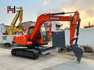 Высококачественный подержанный колесный экскаватор Doosan DX80-9, модель 2023 года, 8 тонн, с двигателем, насосом и коробкой передач, в продаже - Product Image 4