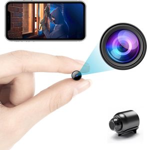 Mini caméra WiFi 1080P HD avec vision nocturne, détecteur de mouvement et de son inclus, pour la maison ou le bureau, angle large de 120 degrés, micro babyphone - Product Image 1