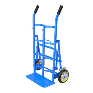 عربة يدوية لأسطوانات الغاز بأربع عجلات، عربة يدوية مزدوجة للأسطوانات، عربة نقل مزدوجة للأسطوانات - Product Image 3