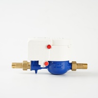 Compteur d'eau intelligent AI pour hôtel/école-Vanne d'arrêt de fuite automatique, alarme de débit, communication RS485/LoRaWAN (support OEM disponible)