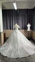 Robe de mariée de luxe personnalisée de haute qualité avec cristaux étincelants, coupe princesse, Vestidos De Novia Princesa