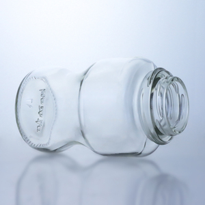 Récipient polyvalent en pot en verre transparent incurvé <span class=keywords><strong>de</strong></span> qualité supérieure pour le stockage des aliments Marchandises sèches Idéal pour la <span class=keywords><strong>marque</strong></span> personnalisée en gros - Product Image 2