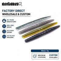 Leurre souple flottant Weihai Factory Stock 105mm 5g en plastique, type ver, bionique, pour la pêche au bar, à la truite et à la perche, personnalisable