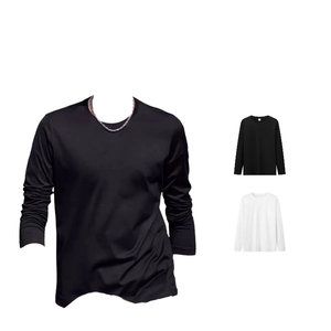 Camisetas de Manga Larga para Hombre, Estilo Vintage, Casual, Cómodas, con Logotipo Personalizado, para Primavera y Otoño, Cuello Redondo, Tejidas, con Estampado Fotográfico - Product Image 4