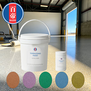 Revêtement de sol en sable époxy de couleur personnalisée, résistant à l'usure, imperméable, écologique, certifié RoHS, fabriqué par le fabricant - Product Image 2