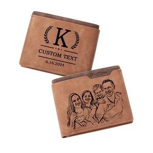 For Boshiho Custom DIY Vintage Style Leather <b>Wallet</b> for Men and Women Short Length with Creative Star Pattern Valentine's Day Gi - Product Image 6