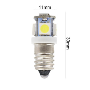 Bombilla indicadora LED E10, 12V para instrumentos y medidores, luz de señal tipo tornillo E10 - Product Image 5