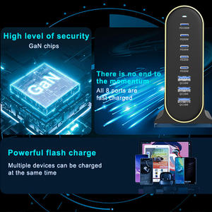 อะแดปเตอร์ชาร์จแล็ปท็อป Schitec OEM 140W ชาร์จเร็วพิเศษ 8 พอร์ต แบบตั้งโต๊ะ ช่องเสียบ USB-C สำหรับแล็ปท็อปและอุปกรณ์มือถืออื่นๆ - Product Image 6