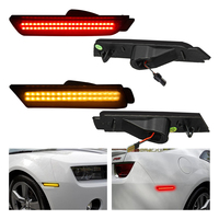   Ensemble de 4 lampes de marqueur latérales de pare-chocs LED fumées pour Chevrolet Camaro 2010-2015 12V Chevrolet IP68 Aluminium 10W 12 mois