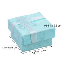 Boîte à bijoux en carton avec couvercle personnalisé, design d'emballage durable PPWR avec ruban pour collier, boucles d'oreilles, montre, emballage cadeau