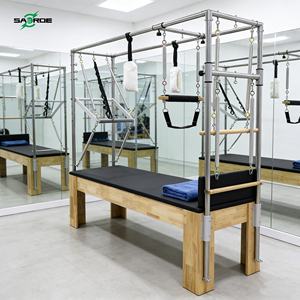 SAERDE Équipement de yoga en bois durable Combo Studio Reformer avec table de trapèze et tour Pilates Cadillac pour l'équilibre du corps - Product Image 1