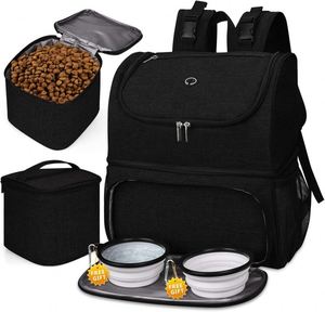 Free sample <b>Dog</b> Travel Bag <b>Dog</b> Bag for Traveling and Supplies with 2 <b>Collapsible</b> <b>Bowls</b>, 2 Food Containers, 1 Place Mat - Product Image 1