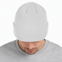 Bonnet de pêcheur en acrylique personnalisé unisexe - Broderie 3D - Chapeau chaud d'hiver pour la plage
