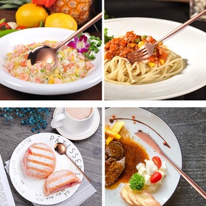 Bán buôn số lượng lớn Bồ Đào Nha mạ Vàng Matte <span class=keywords><strong>Flatware</strong></span> muỗng nĩa và dao thép không gỉ vàng thiết lập dao kéo cho đám cưới - Product Image 6