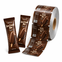 Film d'emballage en rouleau personnalisé pour crème glacée, emballage plastique thermoscellable pour barres chocolatées et bâtonnets glacés