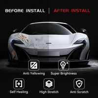 Film de protection de peinture invisible pour voiture PPF auto-réparateur, film de protection de surface automobile transparent résistant aux rayures