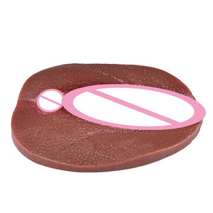 Juguetes sexuales de silicona líquida FAAK para fetiche masculino Sissy erógeno bolsillo coño piel negra masturbadores masculinos - Product Image 2