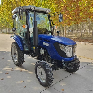 Envío Gratuito Tractor Compacto 4X4 con Retroexcavadora para Tareas Agrícolas y de Construcción - Product Image 1