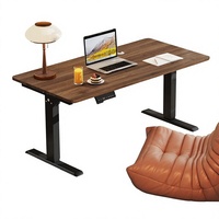 Bureau en métal réglable en hauteur électriquement pour enfants et étudiants, pour l'étude/l'écriture/le café/l'utilisation d'un ordinateur, avec pieds intelligents