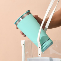 DAJI HYDRO 304 Gobelet en acier inoxydable avec haut-parleur Bluetooth, tasse cadeau, paille, style moderne, thermos à double paroi isolé sous vide 12-24