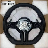 Volant de voiture sport en cuir noir complet pour BMW M3 M4 M5 M6 F30 F10 F15 X3m F97 F20 F22 F25 F31 F32 F34 F80 F84 F87