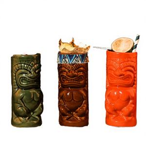 Precio de Fábrica, Regalos Empresariales Modernos y Ecológicos, Vaso de Cerámica Tiki Hawaiano con Forma de Grimace de 401-500 ml, Apto para Lavavajillas - Product Image 4
