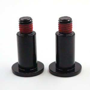 Viti a Spallamento con Testa Piatta Torx Nere Rivestite in Rosso Antiscivolo Grado 8.8 Standard DIN M1.6 M2 M3 M4 M5 M6 - Product Image 3